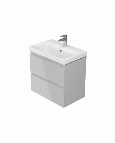 CET B03 Moduo Slim шафка з умивальником Moduo Slim 50 сіра S801-228