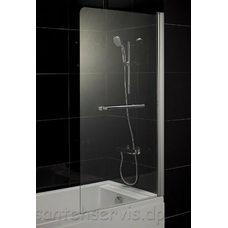 Штора на ванну Eger 80*150, стекло прозрачное, правая 599-02R 