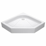 Піддон Eger IRIS 100*100*16 см п'ятикутний, з сифоном 599-143/2