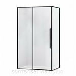 Душова кабіна Eger A Lány без піддону 599-550/1 Black 80 * 120, чорний профіль