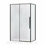 Душова кабіна Eger A Lány без піддону 599-550/1 Black 80 * 120, чорний профіль