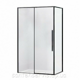 Душова кабіна Eger A Lány з піддоном 599-550 Black 80 * 120, чорний профіль