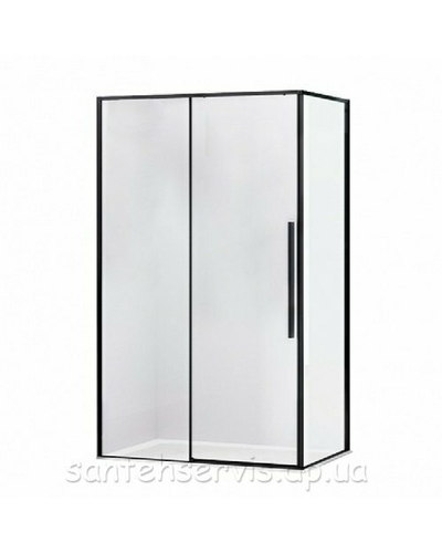 Душова кабіна Eger A Lány з піддоном 599-550 Black 80 * 120, чорний профіль