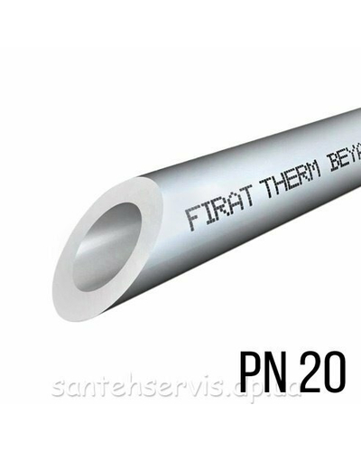 Труба FIRAT PN20 32x5,4 ФС 012 сіра (кратно 4м) (7503)