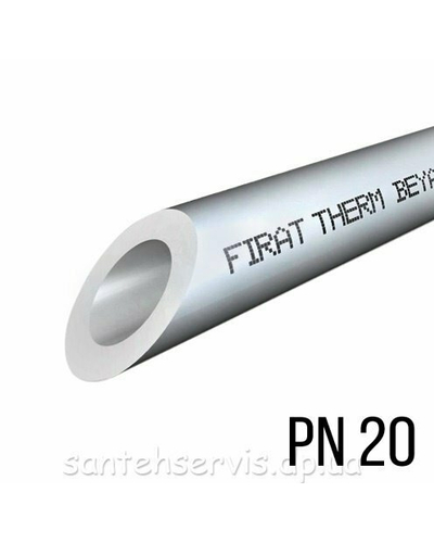 Труба FIRAT PN20 110x18,3 ФС 018 сіра (кратно 4м) (7509)
