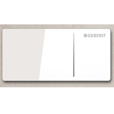 Кнопка смыва Geberit Sigma70, дистанционный скрытый смыв, стекло белое, 115.630.SI.1