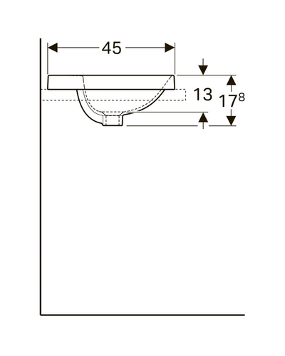 Умивальник Geberit VariForm 500.743.01.2