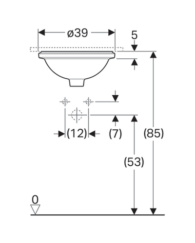 Умивальник Geberit VariForm 500.747.01.2