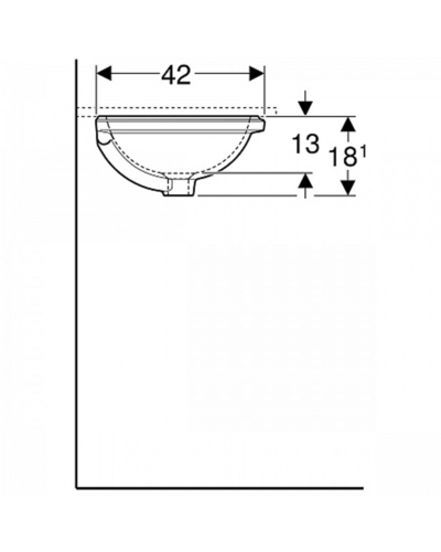 Умивальник Geberit VariForm 500.751.01.2