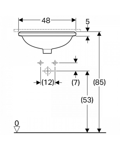 Умивальник Geberit VariForm 500.751.01.2