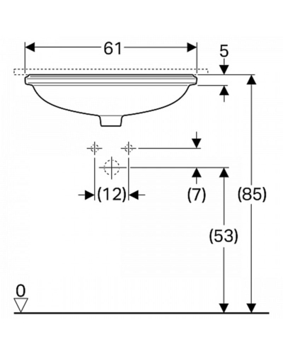 Умивальник Geberit VariForm 500.759.01.2