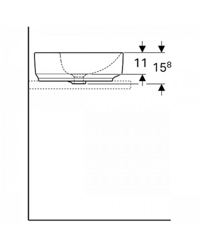 Умивальник Geberit VariForm 500.770.01.2