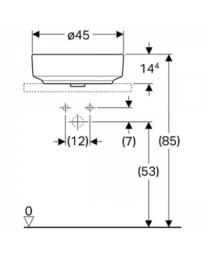 Умивальник Geberit VariForm 500.770.01.2