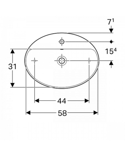 Умивальник Geberit VariForm 500.773.01.2