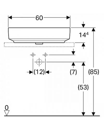 Умивальник Geberit VariForm 500.778.01.2