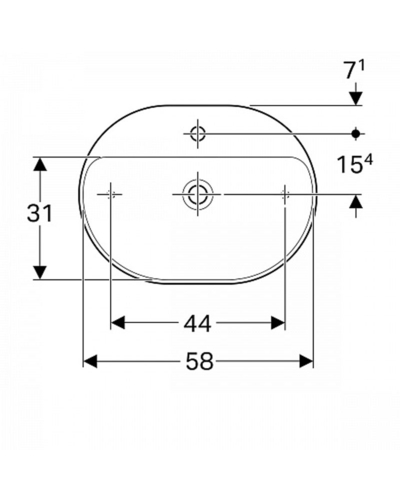 Умивальник Geberit VariForm 500.778.01.2