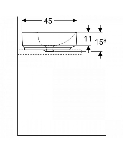 Умивальник Geberit VariForm 500.781.01.2