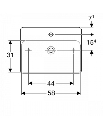 Умивальник Geberit VariForm 500.781.01.2