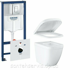 Інсталяція Grohe Rapid SL з унітазом Grohe EURO Rimless 39206CB0