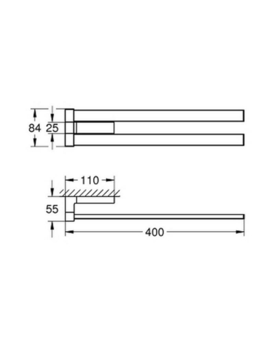 Рушникотримач Grohe EX Selection Cube 40768000