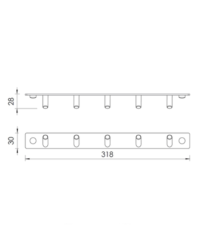 Крючок Imprese (5 шт) под углом 102222
