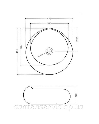 Умывальник Jaquar JDS 47 см круглый JDS-WHT-25903