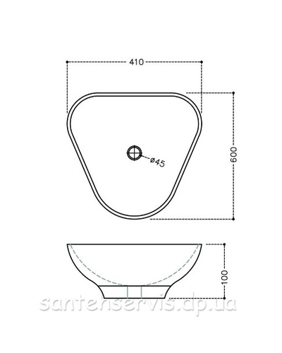 Умывальник Jaquar Lyric 60 см LYS-WHT-38901N