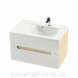 Тумба Ravak SD Classic II 800, 80 см, левая, цвет береза/белый X000000911 (без умывальника)