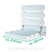Сидіння для душової кабіни RIDDER Comfort біле A0020011