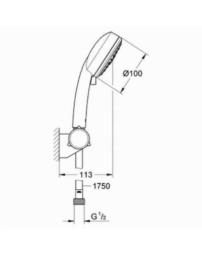 Набір для ручного душу Grohe New Tempesta Cosmopolitan 100 27584002