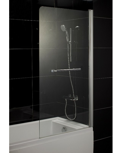 Штора на ванну Eger 80*150, стекло тонированное, правая 599-02R grey