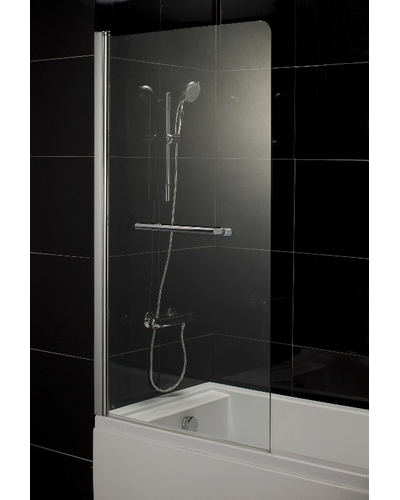 Штора на ванну Eger 80*150, стекло прозрачное, левая 599-02L
