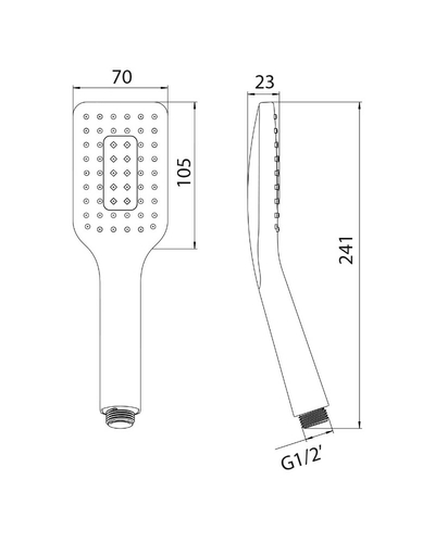 Лійка Imprese 70 мм (W070SQ1)