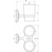 RM1801- Стакан подвійний фігурний