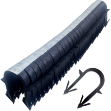 Такерная гарпун-скоба для крепления трубы теплого пола Ø16/20, длина 45мм, черная (упаковка 30шт)
