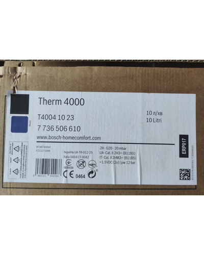 Дымоходная газовая колонка Bosch Therm 4000 T4004 с модуляцией 10 л/мин