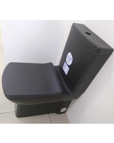 Унітаз-компакт Creavit Lara горизонтальний злив пристінний чорний мат