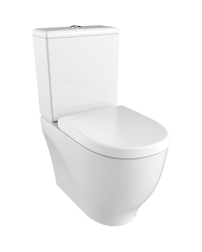 Унитаз-компакт безободковый Creavit Mare Rim-Off горизонтальный слив пристенный