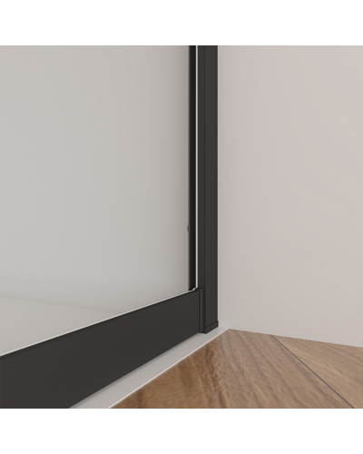 Душевая кабина Domospa by Ravak Slide XSLRV2-90 чёрный мат Transparent RKUC500029