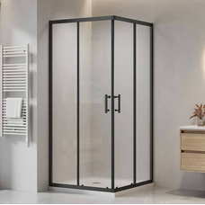 Душова кабіна Domospa by Ravak Slide XSLRV2-90 чорний мат Transparent RKUC500029