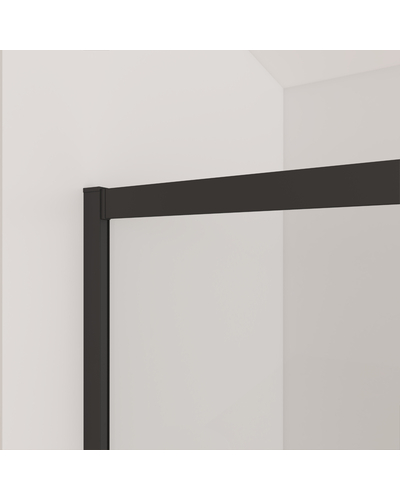 Душевые двери Domospa by Ravak Slide SLDP2-100 чёрный Transparent 6мм RKUC500032