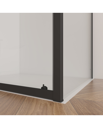 Неподвижная стенка (часть кабины) Domospa by Ravak Slide SLPS-100 чёрный Transparent 6мм RKUC500025 Неподвижная стенка (часть кабины) Domospa by Ravak Slide SLPS-100 чёрный Transparent 6мм RKUC500025