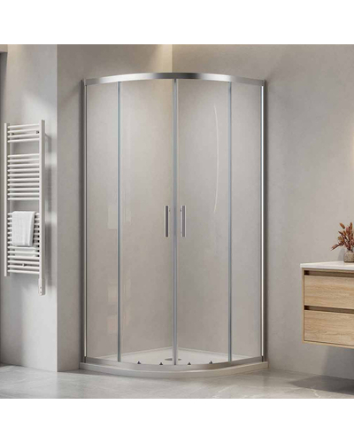 Душова кабіна Domospa by Ravak Slide SLCP4-90 R 550 полір. алюм. Transparent RKUC500026