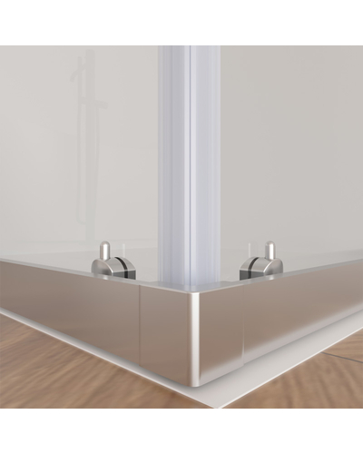 Душевая кабина Domospa by Ravak Slide XSLRV2-90 полир. алюм. Transparent RKUC500028