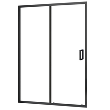 Душові двері Domospa by Ravak Slide SLDP2-100 чорний Transparent 6мм RKUC500032