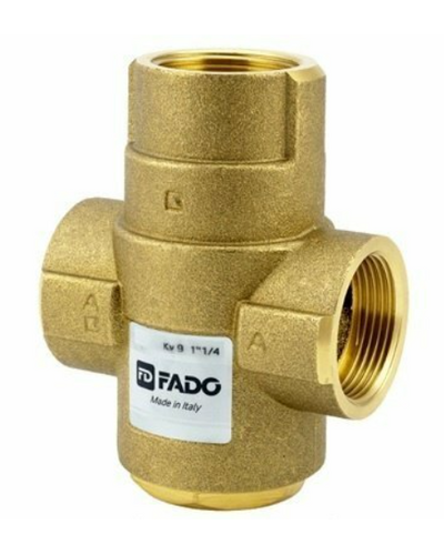 Клапан триходовий антиконденсаційний FADO для твердопаливного котла 1.1/4 55 ° С Kv 9 AKP02