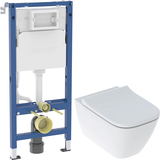 Інсталяція Geberit DuofixBasic з унітазом Smyle Square Rimfre з сид. slim 458.103.00.2 + 500.683.00.2