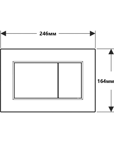 Кнопка смыва Geberit Sigma 01 Square белый 115.660.11.1
