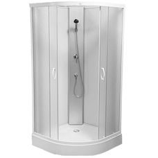 Гидробокс Grace 90x90x195см полукруглый белый, переднее стекло 5мм мат SLD-2101W