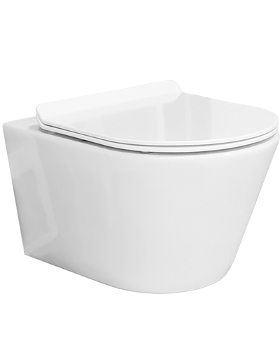 Унітаз підвісний Grace Grof Rimless з сидінням WH8003